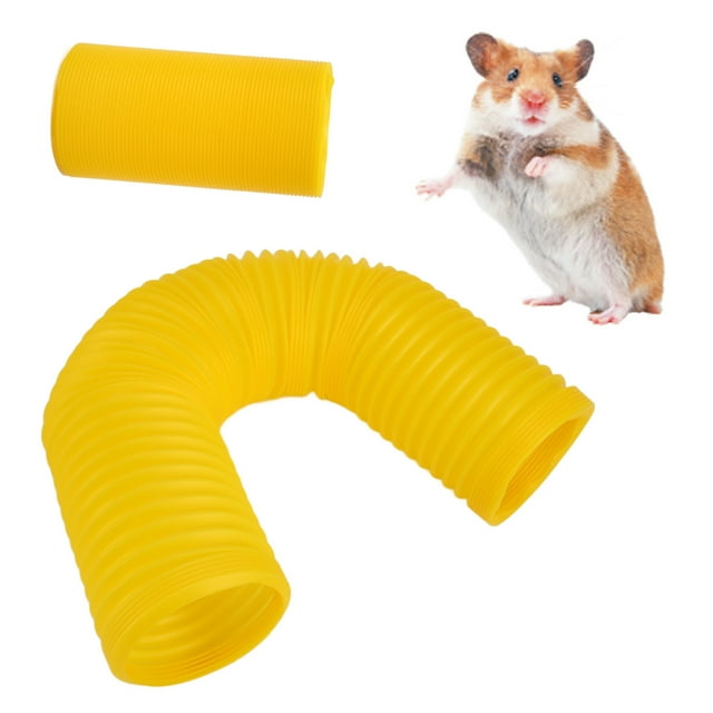 Túnel Plegable Para Animales Pequeños, Tubo De Juego Para Animales Pequeños, Ligero, Retráctil, Gran Espacio De Juego, Divertido, Fácil De Limpiar, Amarillo, Alivia El