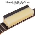 thumbnail image 4 of Riwcyla 45 Degree Fret End Beveling File 45° Luthier File Guitar Bass Fret End Dressing Fret Crowning End File Luthier Tools with Single Filing Blade, 4 of 6