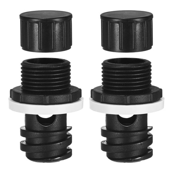 Uxcell 2-Pack Cooler Drain Plug Hose Connection Replacement for Most Brand RTIC for Igloo Coolers  [Black]