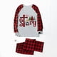 thumbnail image 3 of Pijamas familiares a juego de Navidad, True Jesus Story, conjunto de pijamas grises, 3 of 4