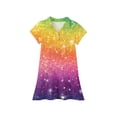 thumbnail image 5 of CCRFTGI Polo Dress for Kids Girls Size 8 School Uniform Cute Sequins Print Pleated Flare Skater Polo Dresses Back To School Summer Button Collared Picque Polo Dress Light Purple 12-13 Years, 5 of 5