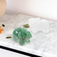 thumbnail image 6 of HONMEET 2Pcs Mini Elephant Table Decor Quartz Elephant Sculpture For Office Decor, 6 of 7