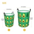 thumbnail image 5 of PAYOHTO Foldable Laundry Room Hamper Bucket Waterproof Bathroom Basket for College Student Living Room Storage Pillows Blankets Funny Avocado, 5 of 8