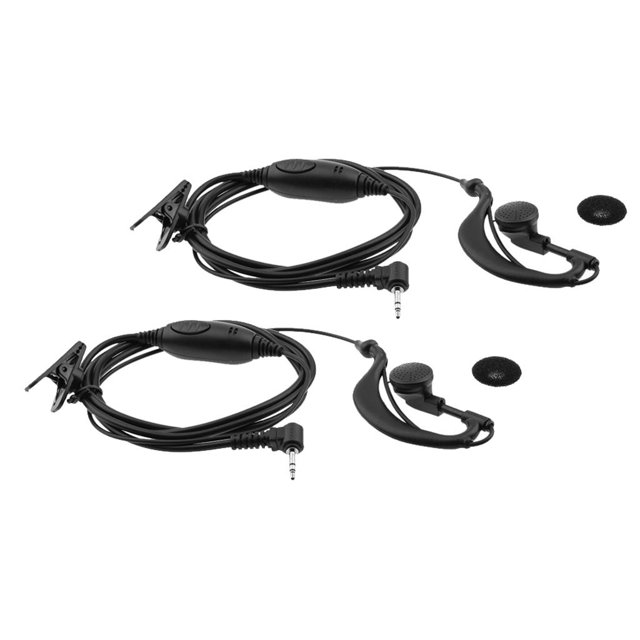 2 Piezas Auricular Mic de 2 vías para EM1000 EM1000R MR356R MH230R MB140R MC220R Duradero Sunnimix Auricular de dos vías para auriculares de radio