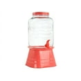 thumbnail image 2 of Gibson Home 13094902RR Chiara 2 GL - Glass Lid & Metal Base - Coral - Mason Beverage Dispenser, 2 of 5