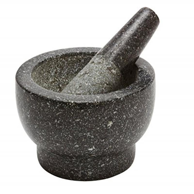 HIC Harold Import Co 79 HIC Porcelain Octaganol Mortar and Pestle 3.5-Inch White 3.5 Inch