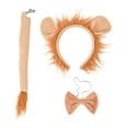 thumbnail image 2 of Animal Lion Tail Ears Costume Set Pajarita Halloween Cosplay Animal Decoración Props Diadema Niños para Performance Theatre año Nuevo Juego de rol Yuyangstore Orejas de cola de disfraz, 2 of 8