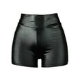 thumbnail image 5 of Womens Shorts Stretchy Summer Drawstring Fashion Leather Tight Sexy Leisure Trendy Casual Shorts S-3XL, 5 of 5