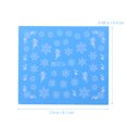 thumbnail image 4 of 5pcs Nail Art Stickers Christmas Snow Nail Art Stickers Decals Decoration Snowflake Design, 4 of 7