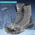 thumbnail image 3 of Ecetana Snow Boots for Men Winter Warm Faux fur Lined Ankle Boots Outdoor Hiking Shoes, 3 of 7