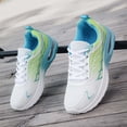 thumbnail image 5 of KANG Fashion Women's Two-Tone Mesh Lace-Up Sneakers, Breathable Lightweight Running Shoes, Comfort Casual Athletic Footwear for Daily Wear Green 41, 5 of 8