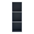 thumbnail image 6 of Furniture of America Brooks Stackable 3-Cube Wood Steel Blue Bookcase, 6 of 9
