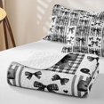 thumbnail image 4 of Erosebridal Kawaii Black Bow Quilt Full for Boys Girls, Princess Cartoon Full Bedspread Sets, 3 Pieces, 4 of 7