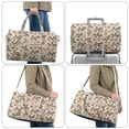 thumbnail image 6 of Garronmavis Floral Butterfly Quilted Duffle Bag for Women, Weekender Travel Bag Carry On Tote with Luggage Sleeve, Gym Dance Overnight Bag with Zipper Pockets, 6 of 7