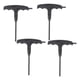 thumbnail image 1 of WORGEOUS 4pcs patines de rodillos llave llaya cuchillas destornillador T con forma de llave de zapatos (negro), 1 of 7