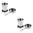 thumbnail image 2 of Advancent Taza de agua plegable de acero inoxidable, taza plegable para acampar, suministros para beber al aire libre Type1 NO1 Advancent CBP174511, 2 of 6