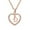 D, variant on Necklaces & Pendants Women's Fashion Heart Letter Necklace 26 Letters Love Clavicle Neck Chain A