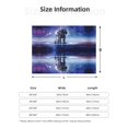 thumbnail image 2 of Throw Blanket for Couch, Astronauts Start Running Super Soft Fuzzy Comfy Warm Throw Blanket, Cuteness Lightweight Cozy Plush Flannel Blanket & Throws for Sofa and Bed All Season, 2 of 5
