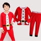 thumbnail image 2 of Conjunto de pijamas de algodón para niños y niñas, ropa de dormir con dibujos animados de Papá Noel, trajes de Navidad para el hogar, 2 of 4