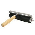 thumbnail image 2 of Comfortable Wooden Handle Rubber Brayer Roller, Smooth Rolling Surface For Ink Art Craft, Detachable And Cleanable Professional Printmaking Tool, 2 of 8