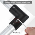 thumbnail image 4 of Conector de Varilla de Cortina de Esquina Uxcell, 2 Pcs Conector de Varilla de Cortina de 90° para Varilla de 1", Negro, 4 of 5