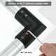 thumbnail image 4 of Conector de Varilla de Cortina de Esquina Uxcell, 2 Pcs Conector de Varilla de Cortina de 90° para Varilla de 1", Negro, 4 of 5