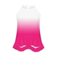 thumbnail image 6 of ZQUUVOU Tank Top For Women Halter Solid Color Loose Ruffle Casual Tops (Hot Pink,S), 6 of 6