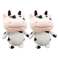 thumbnail image 3 of 2 llaveros de peluche de vaca lechera, adorables adornos de animales de peluche, para llaves de coche, mochilas, bolsos y colgantes., 3 of 4