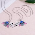 thumbnail image 4 of Best Friend Stitch Necklace Friendship Matching Heart Necklace for 2 Lilo and Stitch Stuff Jewelry for Friends, 4 of 5