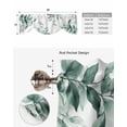 thumbnail image 4 of Tie Up Valance Curtain for Kitchen,Green Leaves Summer Tropical Plants Rod Pocket Short Curtains Adjustable Tie-Up Shade Valances,Foliage Botanical on White Window Treatment for Bathroom Living Room, 4 of 8