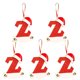 thumbnail image 1 of Navidad Little Red Hat Carta Colgante DIY Escribible Nombre 26 Carta Colgante 5PCS Wmkox8yii  gf6341, 1 of 4