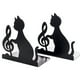 thumbnail image 2 of Sujetalibros, par de sujetalibros, metal negro, sujetalibros para estantes Fason 2034633, 2 of 7