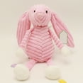 thumbnail image 2 of Porfeet Cute Cartoon Soft Stripe Animal Plush Doll Toy Sofa Chair Home Decor Kids Gift,Pink Rabbit 33cm, 2 of 10