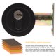 thumbnail image 3 of LOLIPPYY Cerradura De Seguridad Para Puerta Exterior De Zinc Con Único En Color Negro Para Hogar, 3 of 6