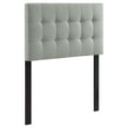 thumbnail image 4 of KriKac Emily Tufted Button Linen Fabric Upholstered Headboard in Gray, 4 of 9