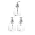 thumbnail image 3 of POINTERTECK 3pcs 250ml Foaming Soap Lye Subpackaging Bottle Empty Pump Bottles Liquid Soap Storage Bottle White, 3 of 8