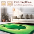thumbnail image 2 of ODIKA 5'x7' Machine Washable Non-Slip Area Rug, Origami Frog Inspired with Playful Geometric Amphibian Shapes High Traffic Rug, Green, 144060, 2 of 7
