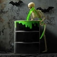 thumbnail image 5 of Halloween Decorations Indoor, Skeleton with Light Water Pump Bucket for Halloween Glow in The Dark Halloween Decor Home Room Mantel Table Decor, 5 of 9