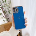 thumbnail image 1 of Funda de teléfono con corazón de amor electrochapado para iPhone 14 13 12 11 Pro Max XR XS X 7 8 Plus SE 2020, funda protectora de TPU suave a prueba de golpes Tan Jianjun unisex, 1 of 2