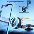 thumbnail image 3 of Phone Rotate Metal Magnetic Foldable Car Phone Stand Support For All GPS Vent Use In Car, 3 of 6