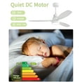thumbnail image 6 of Sofucor 52" White Ceiling Fan with Light and Remote Control,Reverse Motor,Indoor Use, 6 of 9