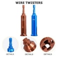 thumbnail image 4 of MasteelfCA 4pcs Hexagonal Handle 1/4 Batch Wire Twisters Splitters Electrical Wiring Tool, 4 of 7