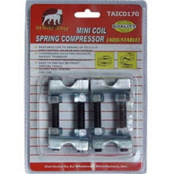 White Dog Mini Adjustable Coil Spring Strut Compressor Tool Set, 2-3/4" Size, 2 Pieces