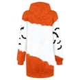 thumbnail image 6 of miqiqism Oversized Sweater Dress for Women Vintage Printed Loose Dress Sweatshirts Juniors Fashion Colorblock Hooded Dresses with Pockets,White,X-Large, 6 of 6