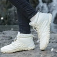 thumbnail image 3 of Mens Womens Winter Hiking Boots Wide Toe Box Warm Snow Booties Minimalist Barefoot Walking Sneakers Shoes, 3 of 8