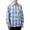 Light Blue, variant on Button Up for Men Vintage Plaid Breathable Loose Shirts for Casual Weekend, Long Sleeve Lightweight Tops with Chest Pocket