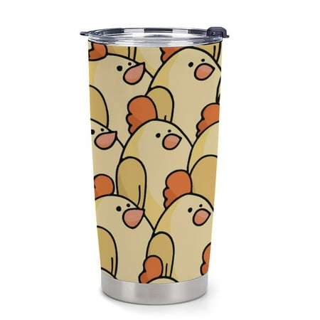 

ANYWAY.GO Thermal Insulation Coffee Travel Mug with Lid Spill Proof Pattern Cute Farm Live Portable Thermal Thermal Cup for Car 20oz