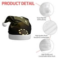 thumbnail image 4 of KLL Christmas Hats for Adults Plush Casino Cards 1 Print Santa Hat Xmas Fluffy Santa Claus Hat for Women Men, 4 of 6