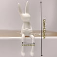 thumbnail image 5 of Dserhfy Bunny Statue Modern Sitting Bunny Figurine Easter Rabbit Sculpture for Home Living Room Office Table Shelf TV Cabinet Decor, 5 of 7
