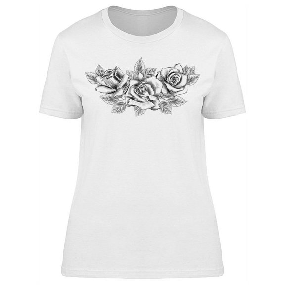 Bouquet Of Roses T-Shirt Women -Image by Shutterstock, Female 3X-Large